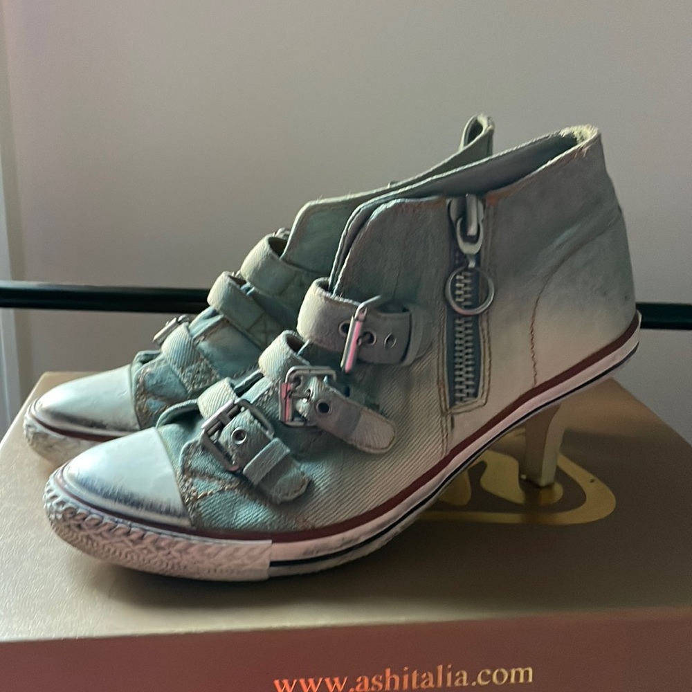 Ash Denim sneaker mini Heel